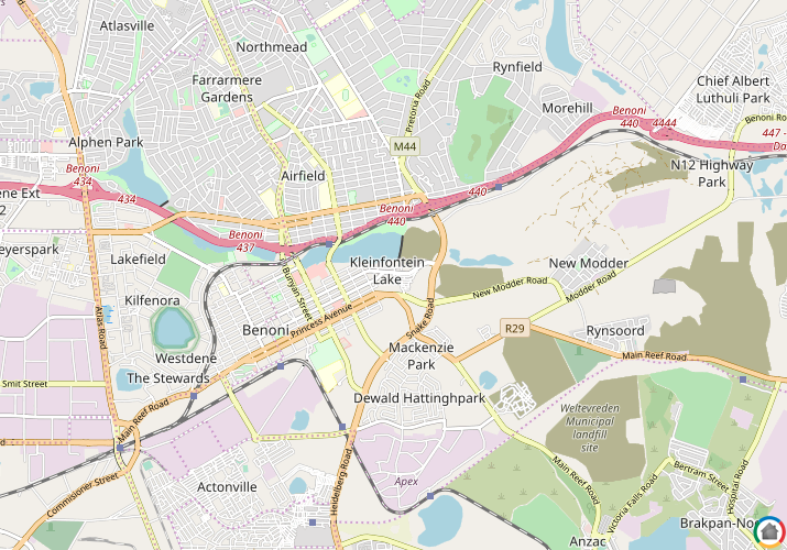 Map location of Danie Taljaard Park